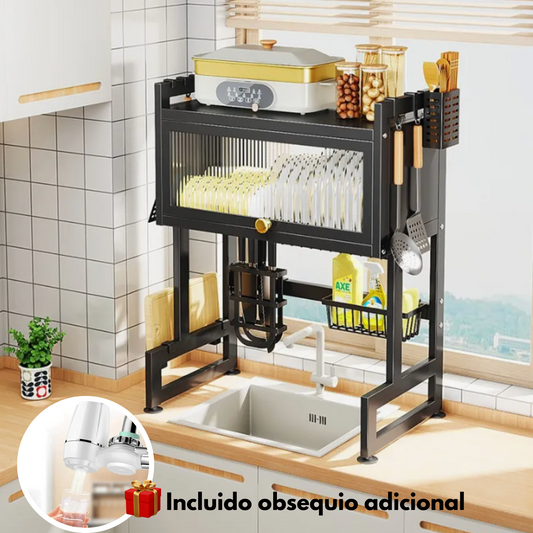 Escurridor para Platos con 2 niveles | Ligero y Montable