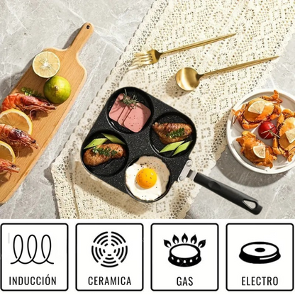 Pack Cocina Olla de Cristal | Sartén 4 Puestos | Cucharas de  Cocina