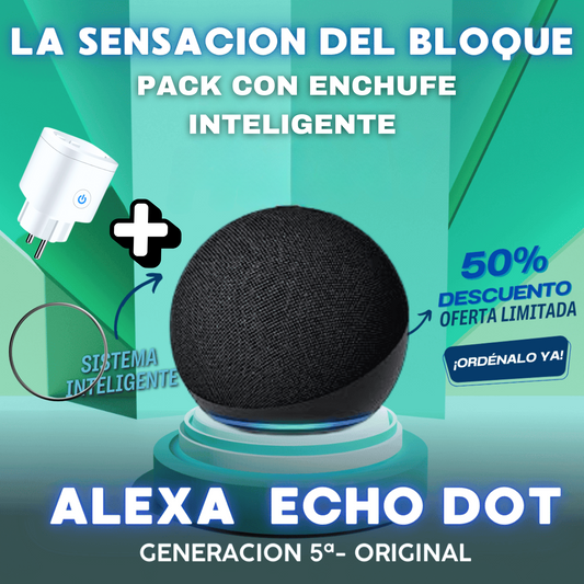 Alexa Echo Dot Gen 5° Amazon + Enchufe Inteligente