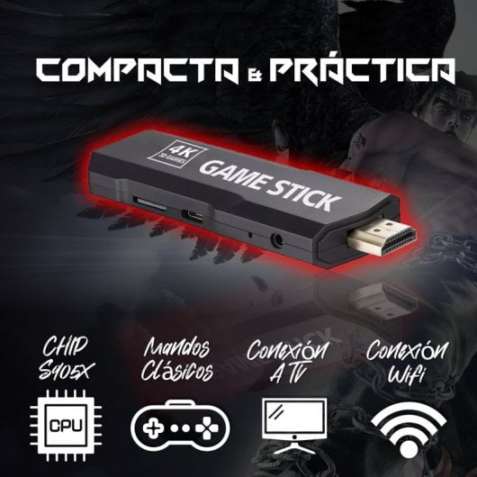 Video Consola StickerGame TV | +10.000 Incluidos | Clasicos y Actuales