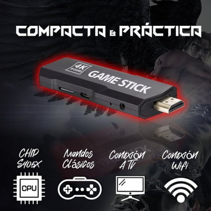 Video Consola StickerGame TV | +10.000 Incluidos | Clasicos y Actuales