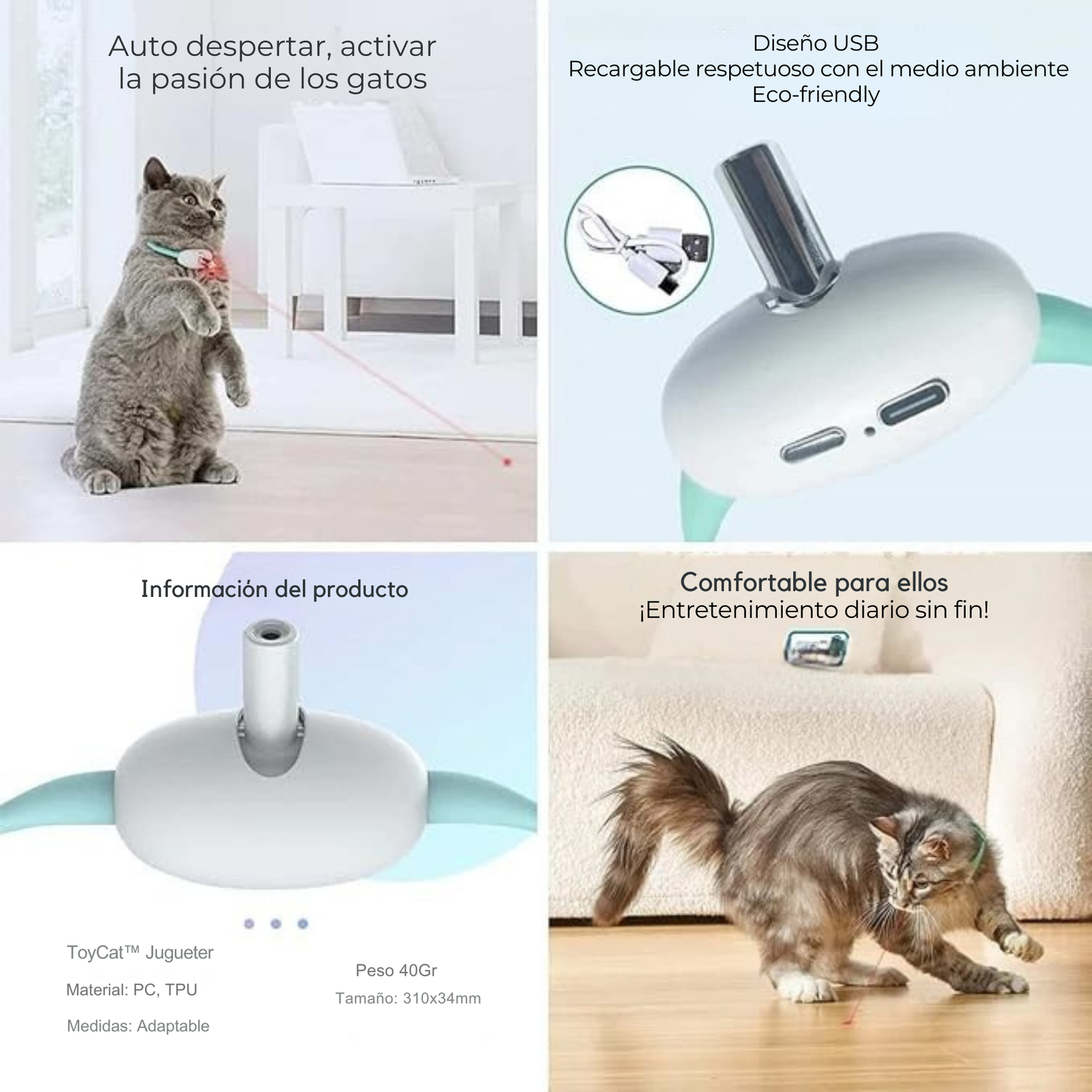 ToyCat™️ Collar Laser Inteligente para gatos y mascotas