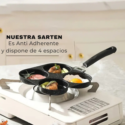 Pack Cocina Olla de Cristal | Sartén 4 Puestos | Cucharas de  Cocina