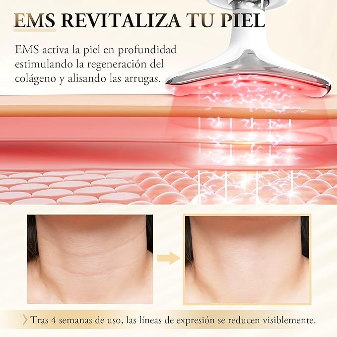 Kneck®️ Masajeador Facial Eléctrico Antiarrugas