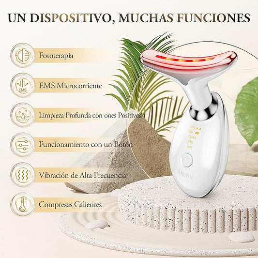 Kneck®️ Masajeador Facial Eléctrico Antiarrugas