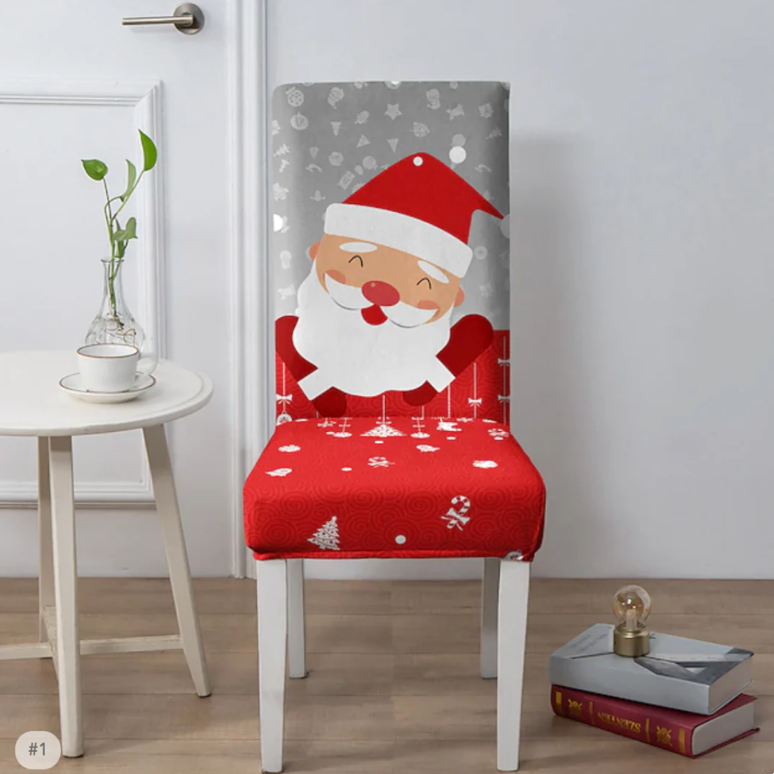 Conjuntos Fundas de Sillas Navideñas | 100% Adaptables