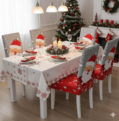 Conjuntos Fundas de Sillas Navideñas | 100% Adaptables