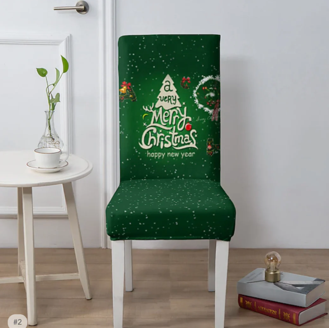 Conjuntos Fundas de Sillas Navideñas | 100% Adaptables