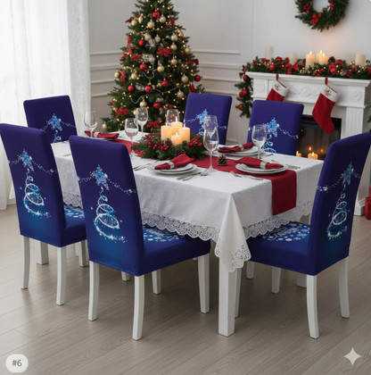 Conjuntos Fundas de Sillas Navideñas | 100% Adaptables
