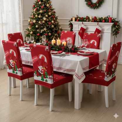 Conjuntos Fundas de Sillas Navideñas | 100% Adaptables