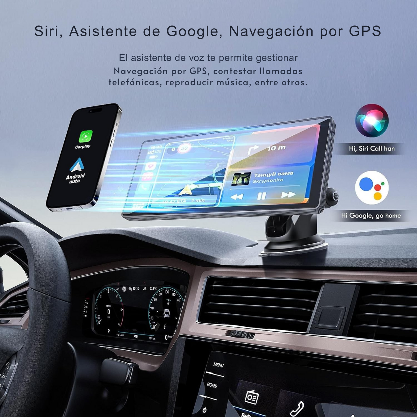 Radio Pantalla Táctil Portátil Vehiculos