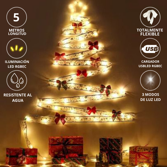 Cinta de Luces Inalambricas Decoración de Navidad 2024
