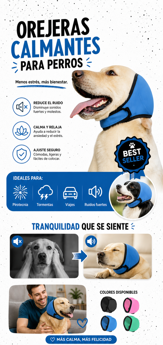 Orejeras calmantes para perros