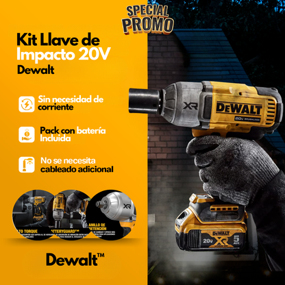 Pistola Neumática Percutor de Impacto Dewalt™️ [550Nm] a Batería